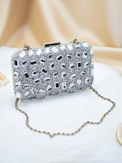 Royalfashion Geantă-plic pentru femei Crystal Glam