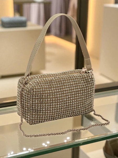 Poșetă plic de damă cu zirconii Luniva