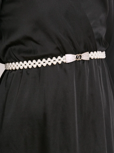 Curea de damă Callista perlată cu cataramă fundă – eleganță în stil italian