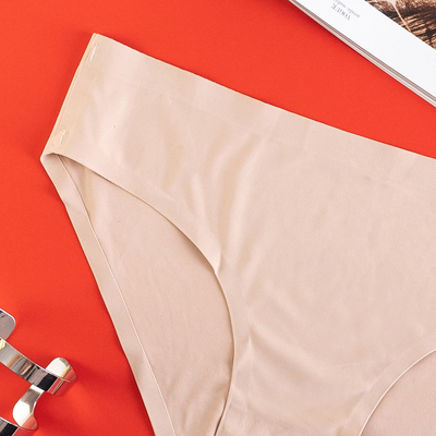 Chiloți bej pentru femei, chiloți fără sudură - Lenjerie intimă