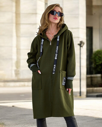 Royalfashion Jachetă pentru femei a'la coat până la genunchi