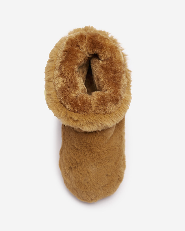 Cizme de zăpadă pentru femei Camel cu blană Sattopa- Footwear