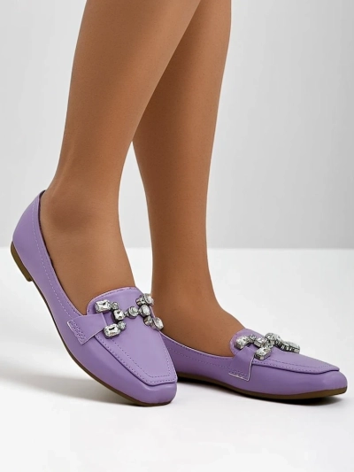 Loaferi pentru femei Royalfashion cu cristale Lecilla