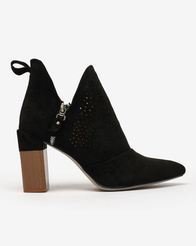 Royalfashion Cizme stiletto mai înalte pentru femei negre Swerros