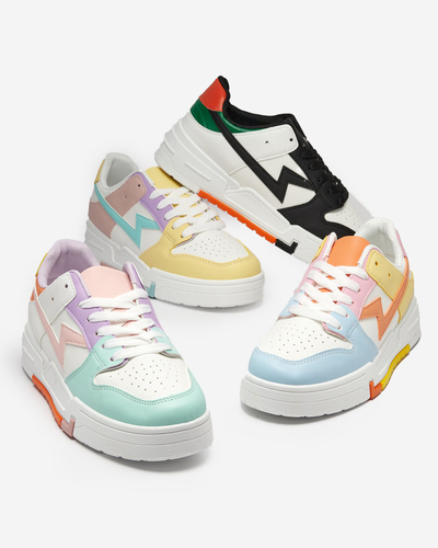 Pantofi sport dama galben-roz Pantofi sport Tremsi - Incaltaminte