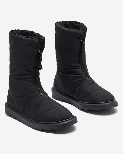 Cizme negre pentru femei a'la cizme de zăpadă Tirigga- Footwear
