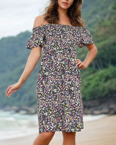Royalfashion Rochie mini a'la hiszpanka pentru femei