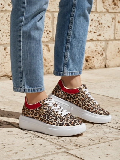 Royalfashion Pantofi sport perforați pentru femei Leopess