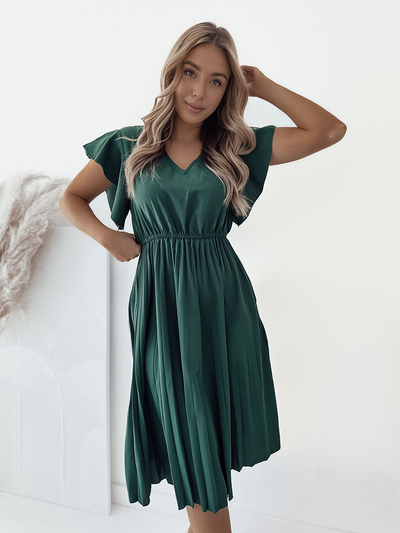 Royalfashion Rochie midi plisată de damă