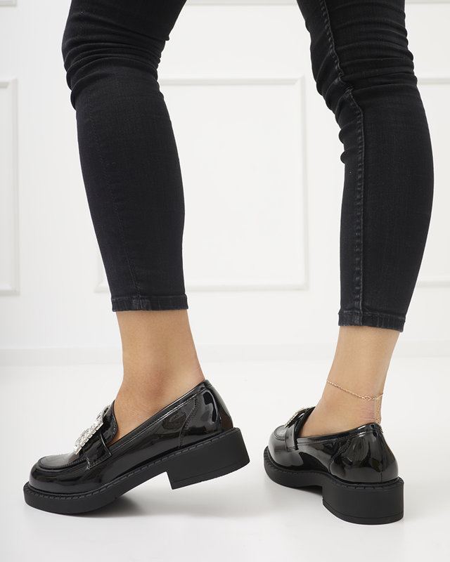 Pantofi de dama negri cu cristale Larri - Incaltaminte