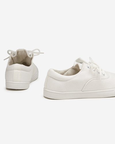 OUTLET Tenisi albi dama Raso cu siret - Incaltaminte