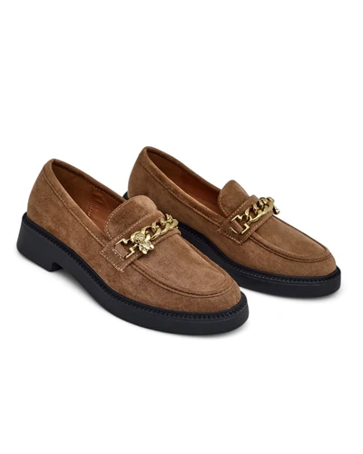 Loafers pentru femei Royalfashion cu un lanț aurit Porrot