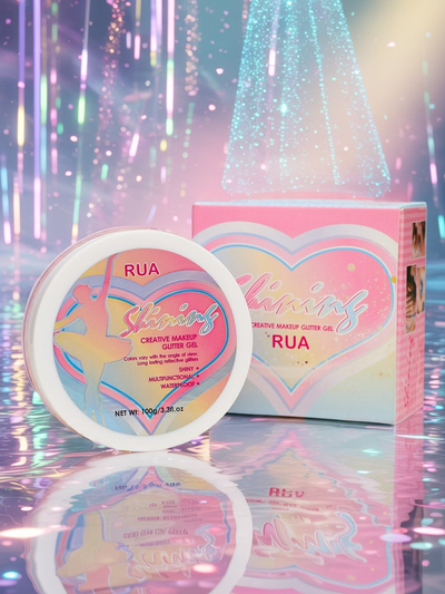 Gel cu sclipici pentru decorarea feței, culoare roz