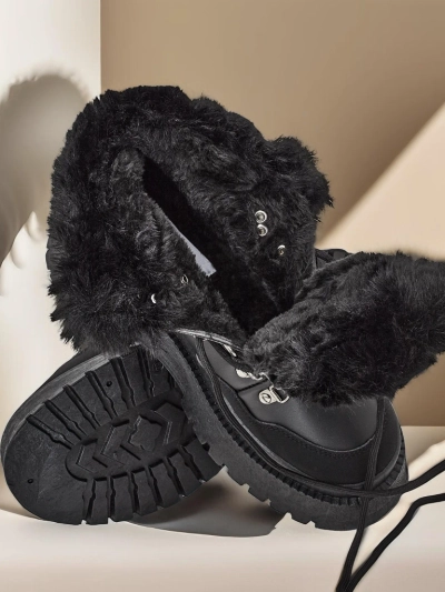 Cizme de zapadă cu şiret pentru femei Royalfashion Qiroz