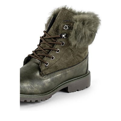 Zielone trapery z ociepleniem Soczi - Obuwie