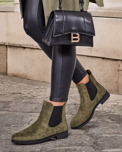 Royalfashion Cizme eco-suede Ataras pentru femei a'la sztyblettes