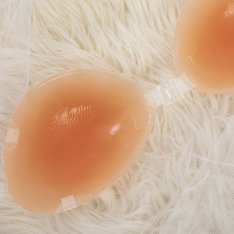 Sutien autoportant pentru femei bej cu curele - lenjerie intimă