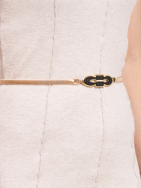 Curea metalică aurie de damă Callista - eleganță în stil italian