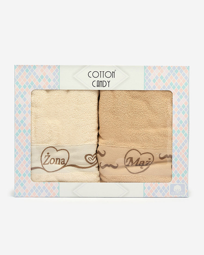 Royalfashion Set de 2 prosoape din bumbac