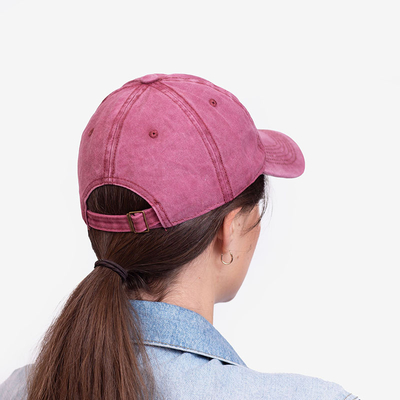 Șapcă de damă din denim maro - Accesorii