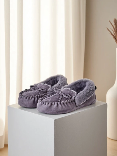 Mocasi de damă Royalfashion cu blană Ahtikes