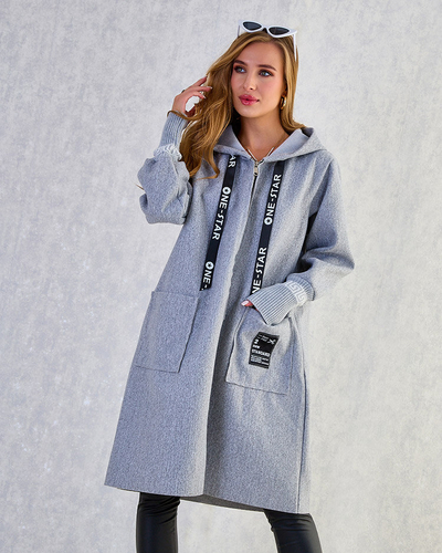 Royalfashion Jachetă pentru femei a'la coat până la genunchi