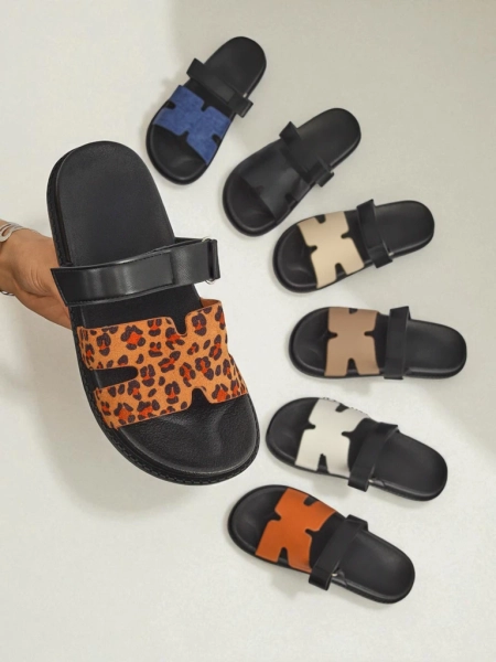 Royalfashion Papuci de damă din piele ecologică FlexiComfi