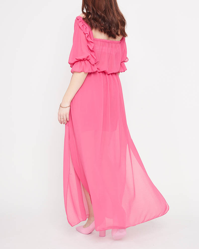 Rochie Spaniolă Fuchsia Maxi - Îmbrăcăminte