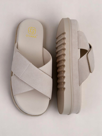 Royalfashion Sandale plate pentru femei Evre