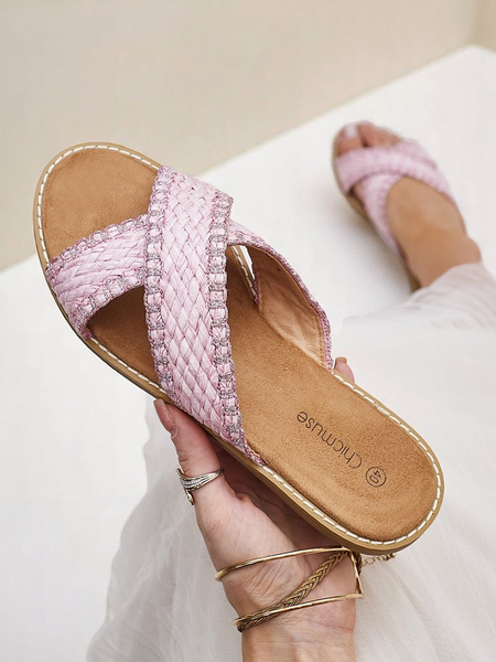 Sandale de femei Royalfashion cu bretele împletite Bornes