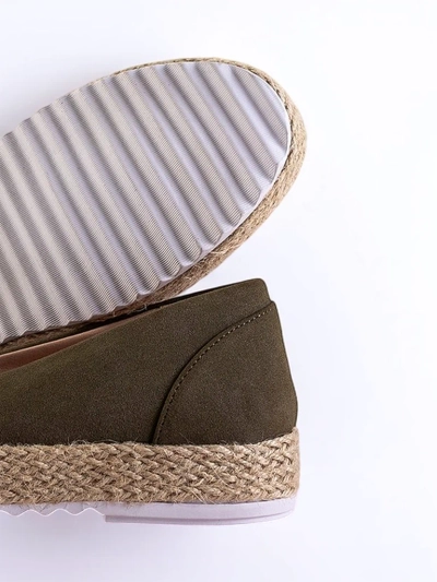 Espadrile verzi pentru femei în Nuhente camo - Încălțăminte