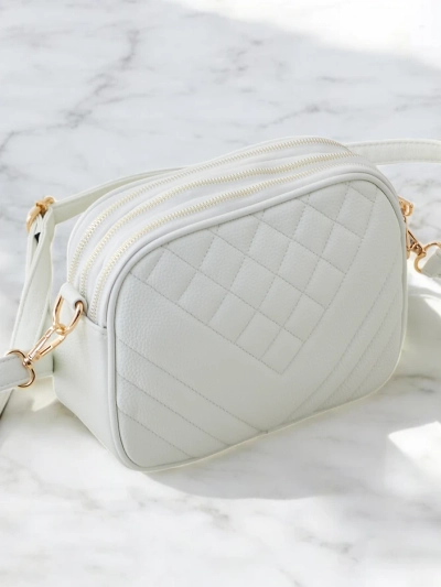 Royalfashion Geantă de mână mică pentru femei, din eco-leather cu embosare