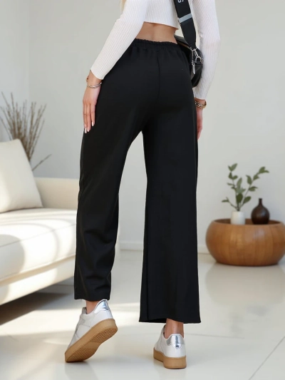 Pantaloni largi de trening pentru femei Royalfashion cu strasuri