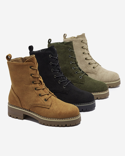 Cizme de trapper pentru femei maro Priviea - Încălțăminte