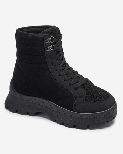 Cizme de vânătoare izolate pentru femei, de culoare neagră Wosser- Footwear