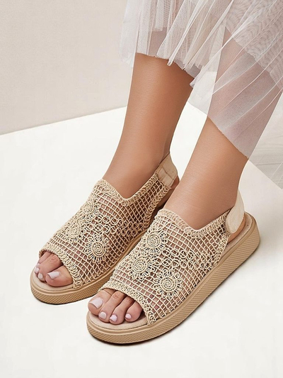 Royalfashion Sandale ajurate pentru femei cu partea superioară Levay