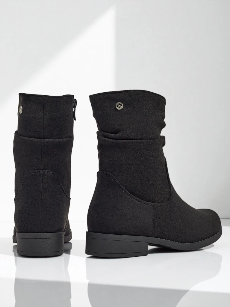 Botine de damă din piele ecologică intoarsă Norvia