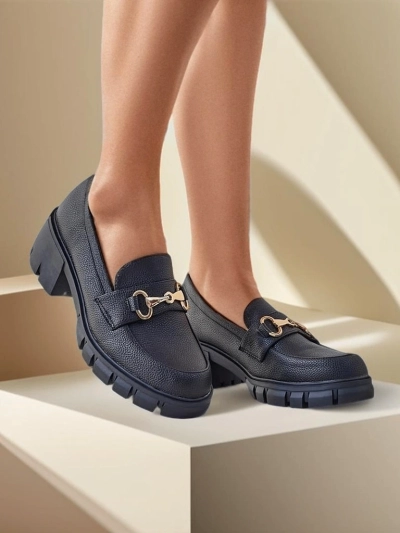Moccasini femei Royalfashion cu toc mic Tollere