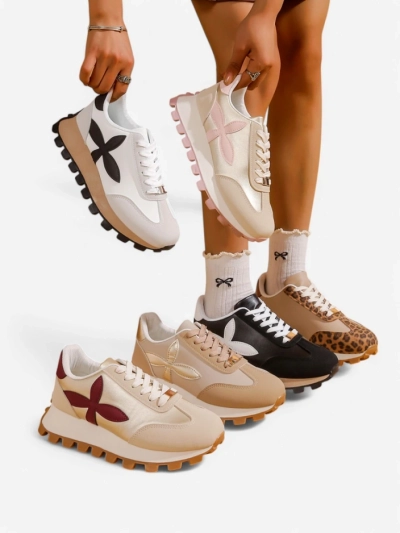 Royalfashion Sneakers sportive pentru femei pe o talpă mai groasă Aloqa