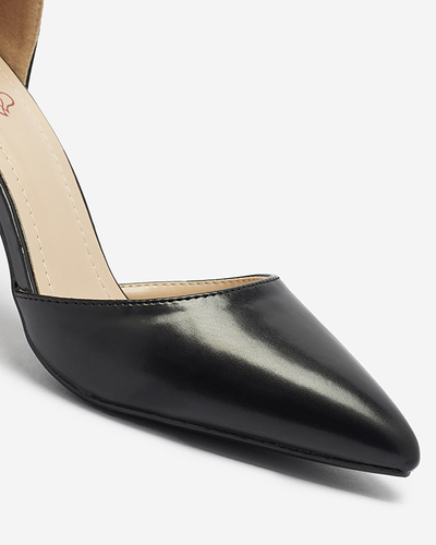 Pantofi de damă pe post de pantofi de culoare neagră- Încălțăminte