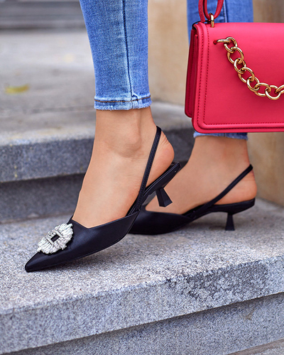 OUTLET Cizme fără toc pentru femei negre Arga - Încălțăminte