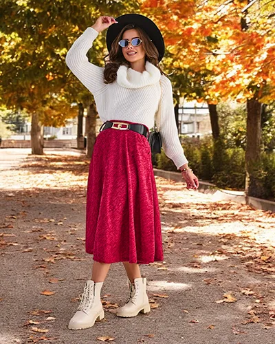 Fusta midi pentru femei de la Royalfashion