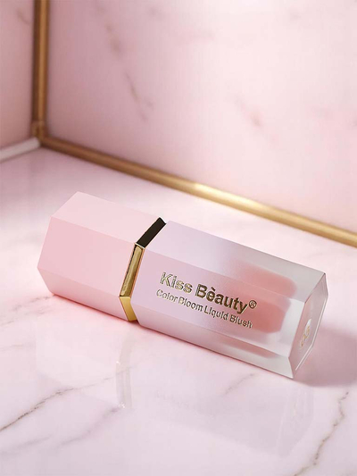 Ruj lichid Kiss Beauty Blush cu aplicator burete, nuanța Crush