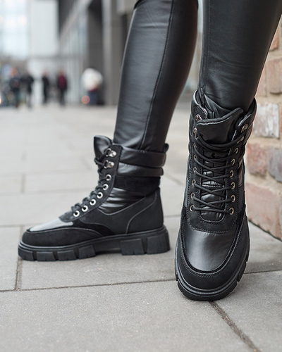 Cizme de vânătoare izolate pentru femei negre Kasemi- Footwear