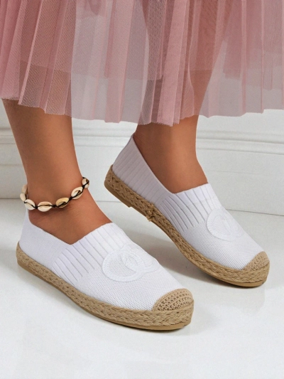 Espadril pa dama Calista Biancha – blanku platé di suède ekológiko, estilo italiano