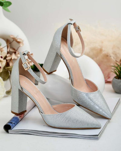 Royalfashion Stilettos decorați cu sclipici Flir