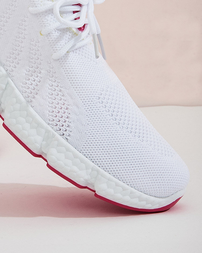 Pantofi sport dama alb si roz Baym - Incaltaminte