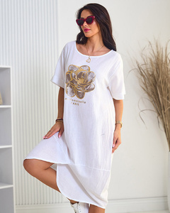 Royalfashion Rochie oversize pentru femei din bumbac