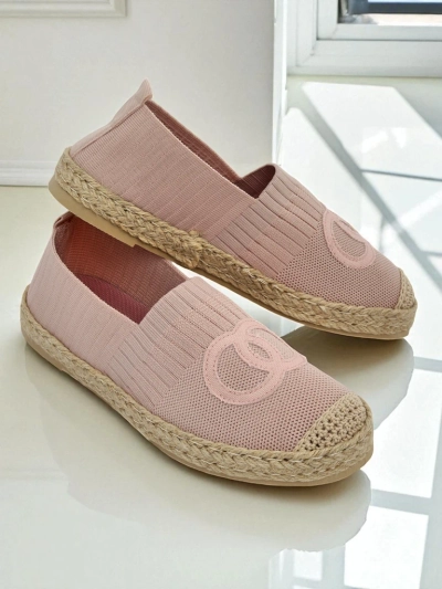 Espadrile pentru femei Theodora roz din piele ecologică de piele întoarsă, plate