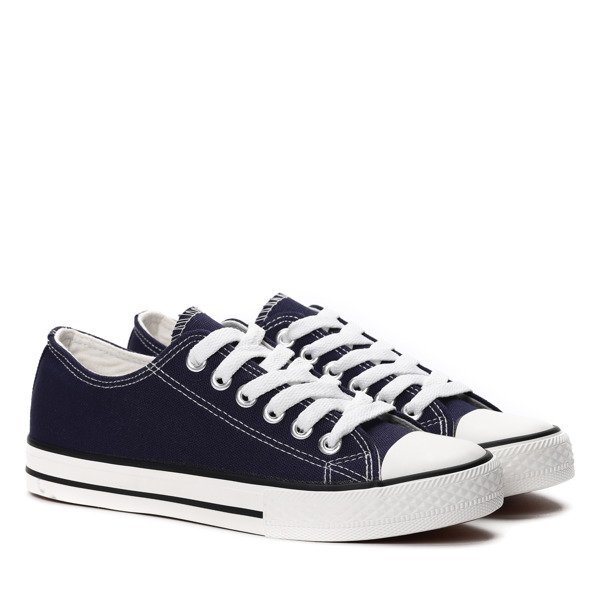 Granatowe klasyczne trampki Pola- Obuwie